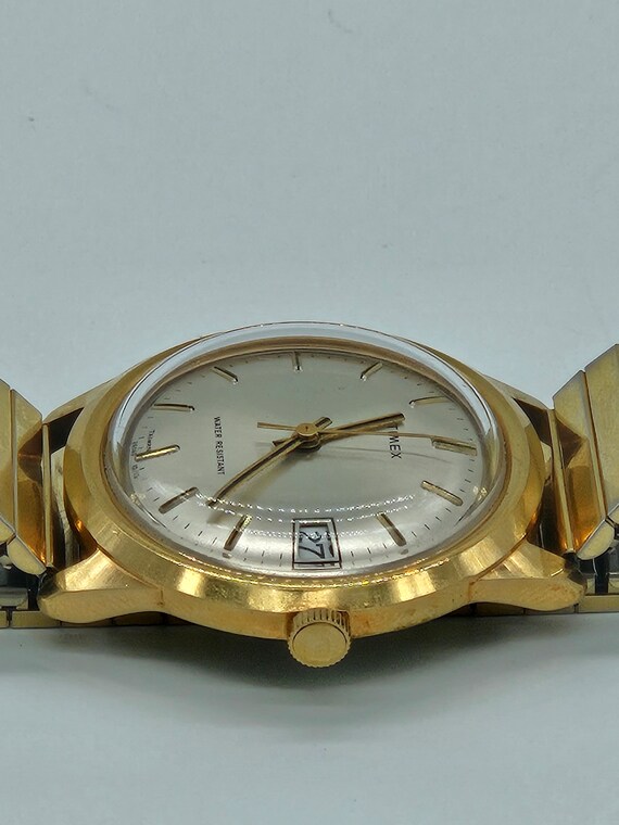 Men's Vintage Timex Watch 26560 10578 Mechanical … - image 9
