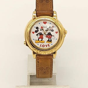 Vintage Lorus Disney Mickey Minnie Musical Watch Plays I  display picture 2