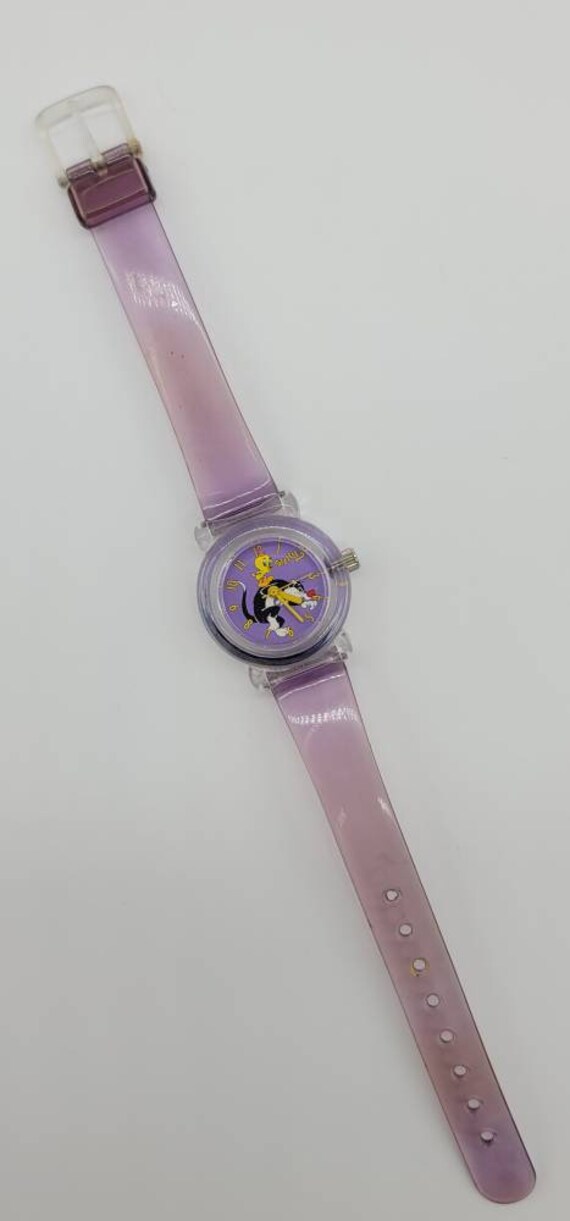 Warner Brothers Studio store ladies Sylvester and tweety bird watch NEW BATTERY Vintage Tweety Bird Watch Warner Bros Tweety Bird Watch New  main image 3