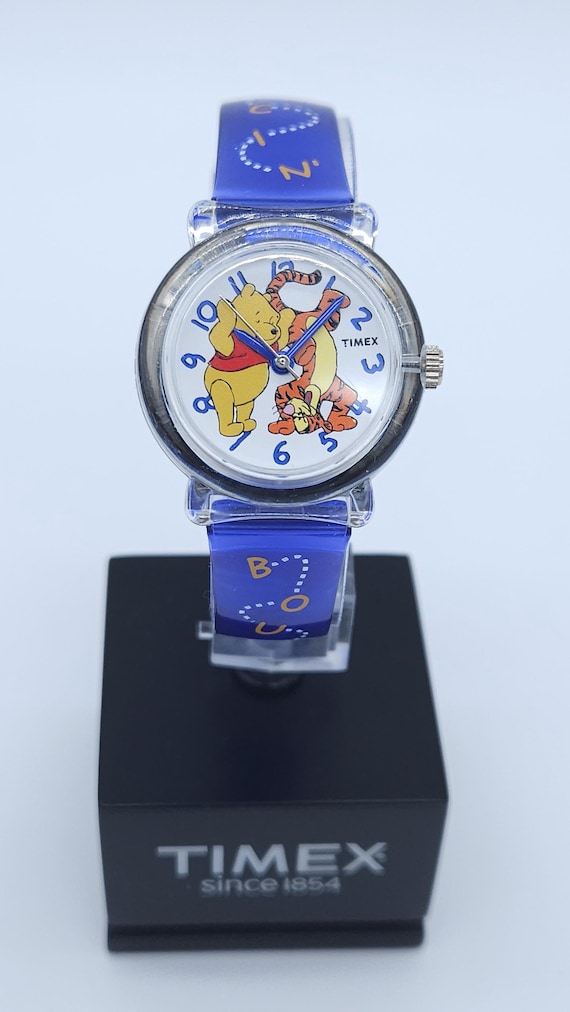 TIMEX タイメックス　くまのプー　腕時計 タイメックス リワインド キッズ くまのプーさん ティガー ブルー
