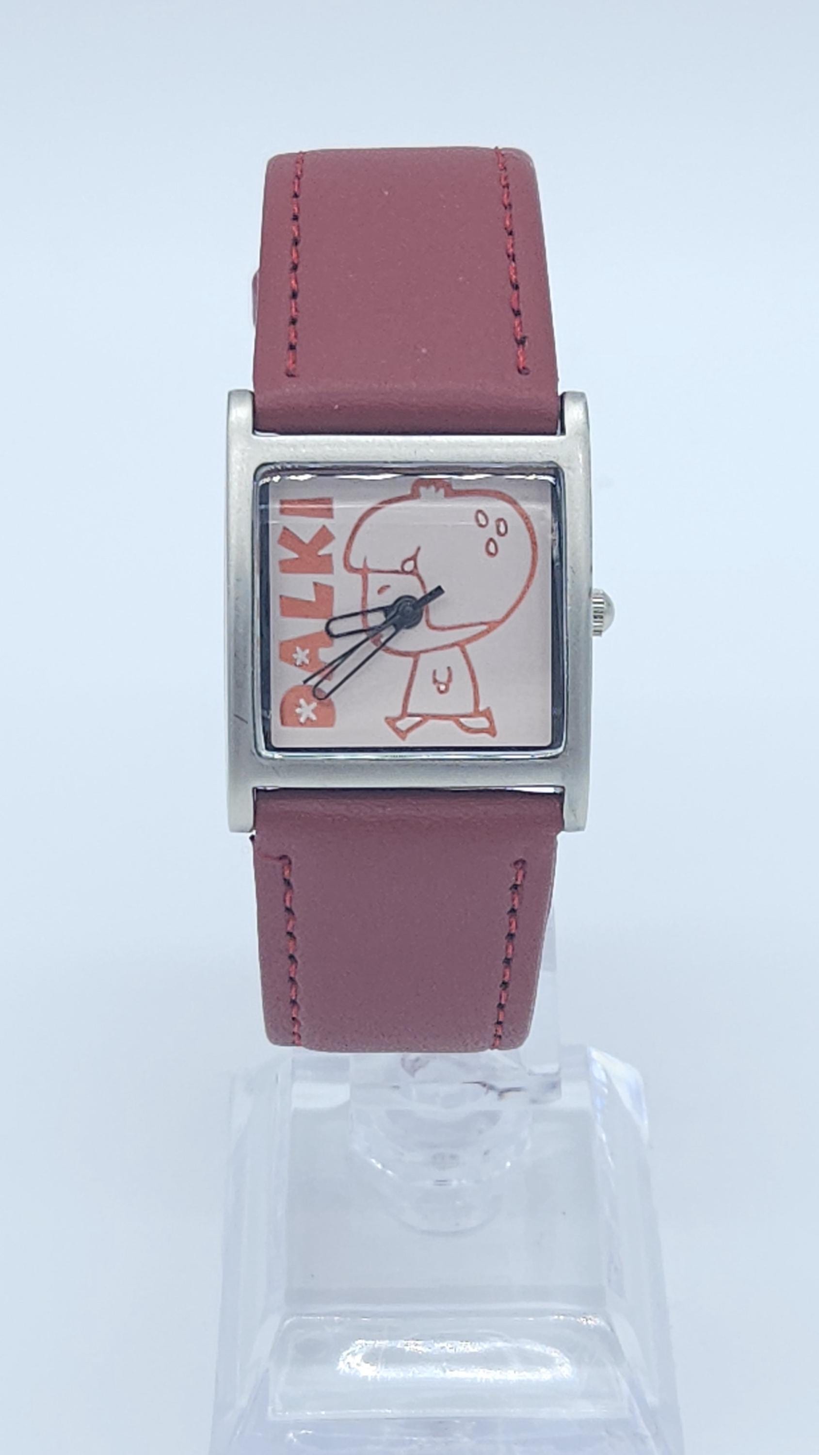 Vintage Collectible DALKI Korean Strawberry Red Quartz Watch NEWBattery!