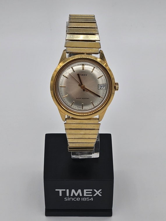 Men's Vintage Timex Watch 26560 10578 Mechanical … - image 1