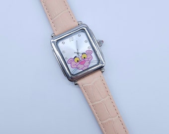 Reloj de pulsera vintage coleccionable Avon MGM Pink Panther 40 aniversario