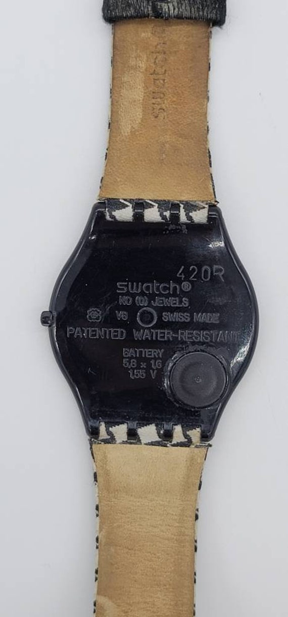 Vintage Super Slim Swatch V8 Swiss Made Watch Sil… - image 8