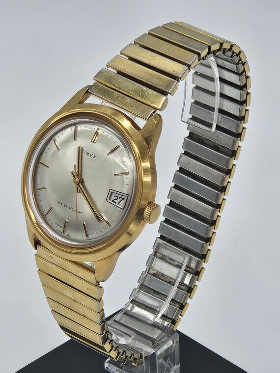 Men's Vintage Timex Watch 26560 10578 Mechanical … - image 5
