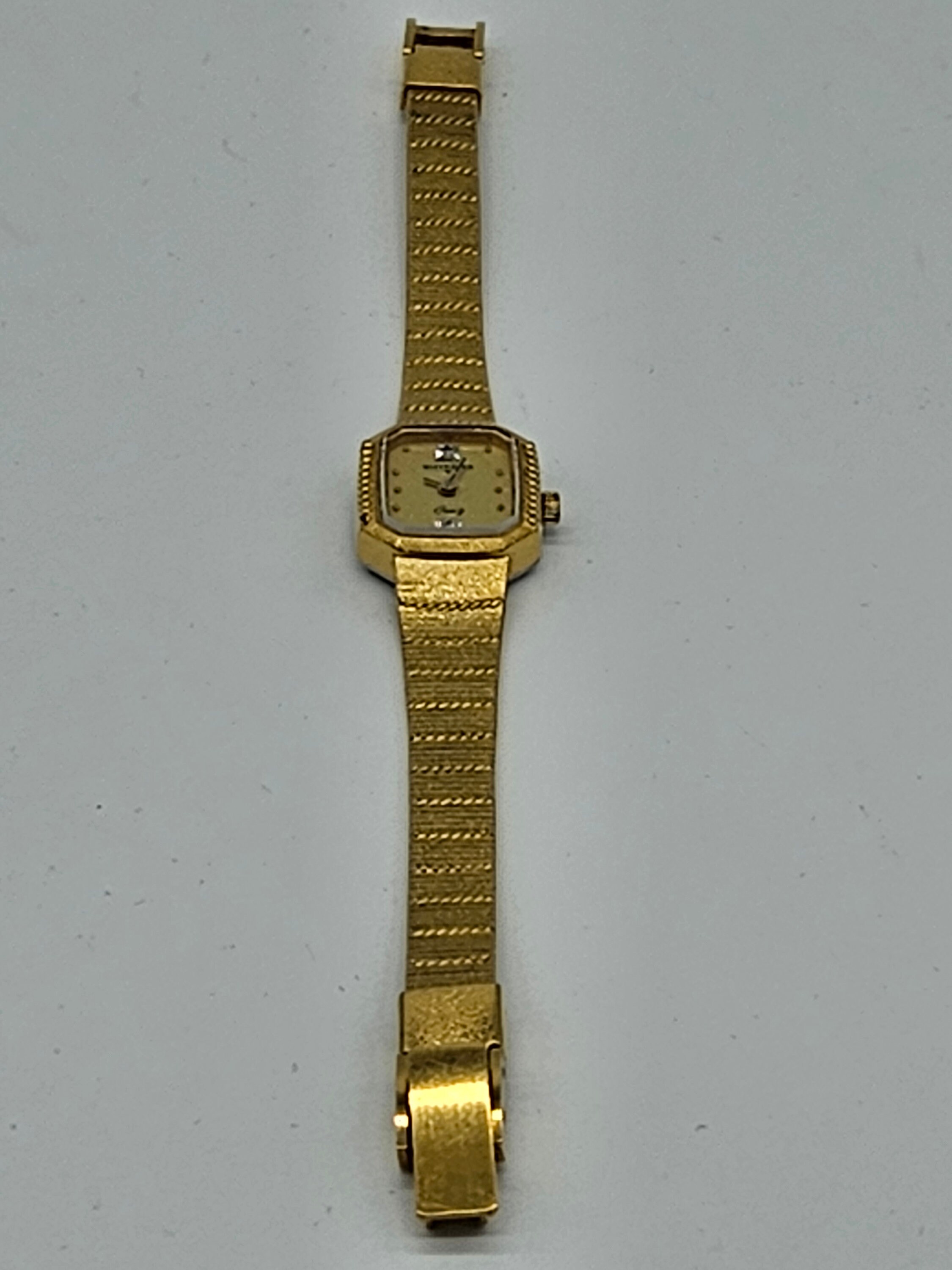 EUC- Authentic Longines-Wittnauer ladies’ wristwatch, circa 1960s–1970s. Wittnauer by Longines - Integrated Bracelet White Gold  main image 3