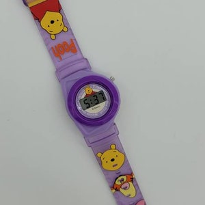 Vintage Purple Disney Winnie the Pooh Digital Watch RARE - Etsy