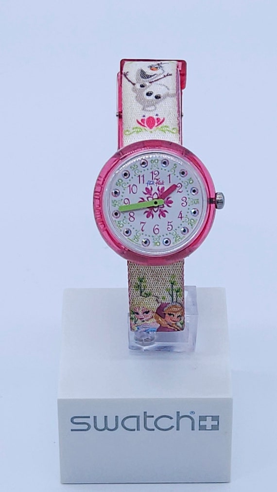 Vintage Flik Flak by Swatch Elsa Anna Frozen FLNP019 Watch for Ladies Fun Swiss Watch Etsy