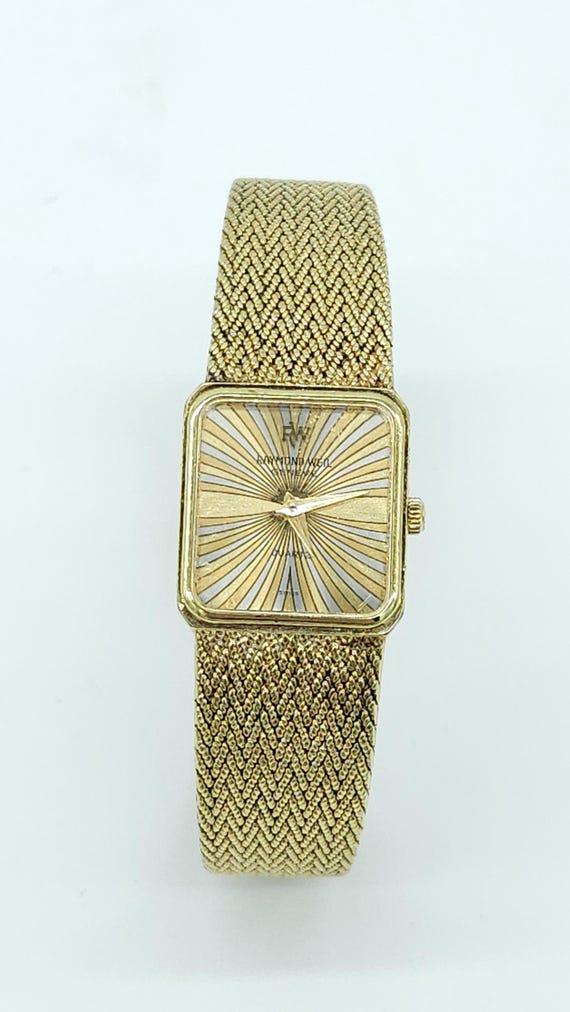 Authentic Vintage Raymond Weil Swiss Ladies Tri Color Watch
