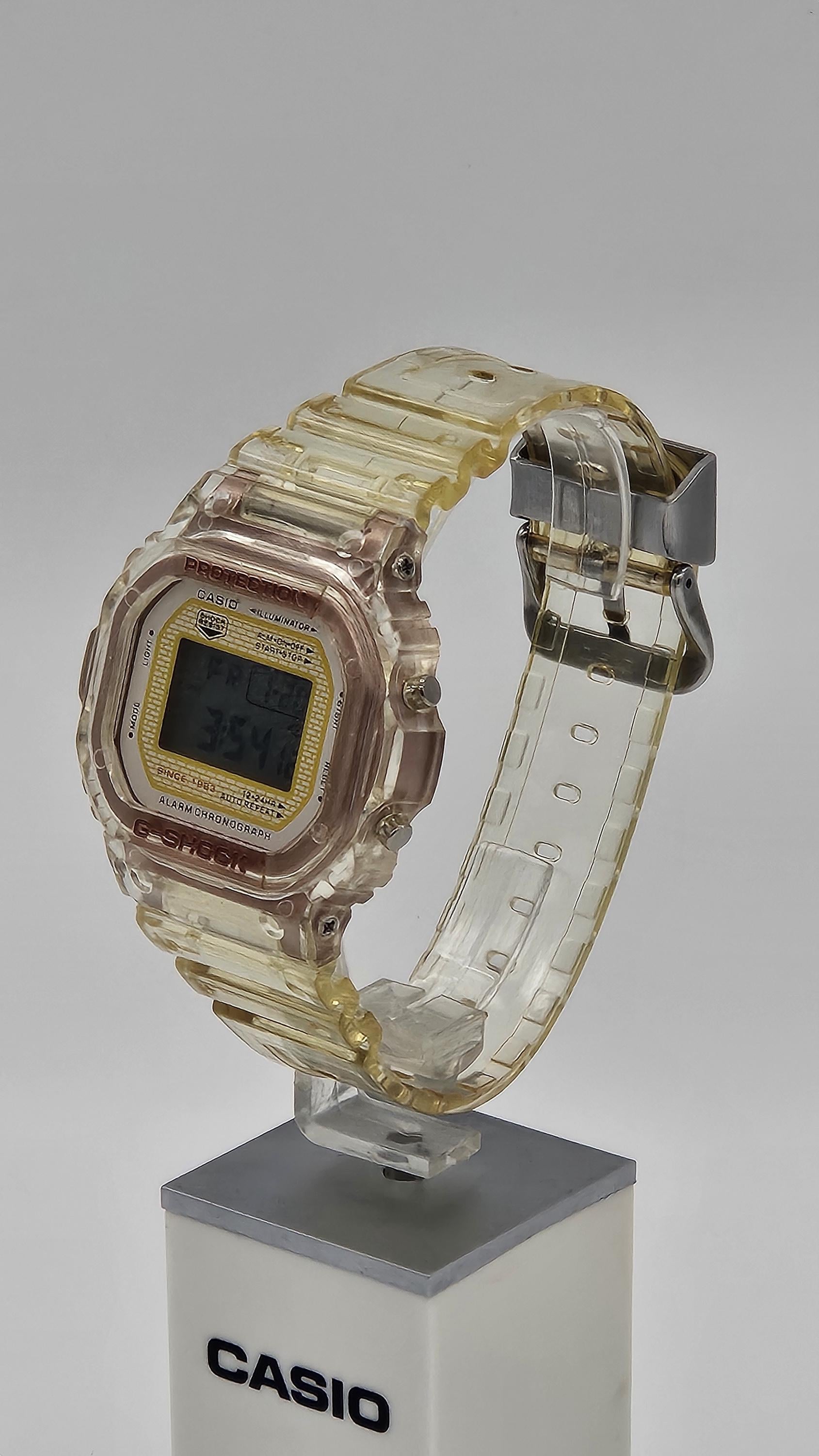 G-SHOCK DW-5600 クリアゴールド　35周年モデル G-SHOCK DW-5600 クリアゴールド 35周年モデル Introducing the G