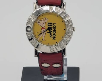 Vintage Rare BOY LONDON Bodybuilder Character Collectable Watch