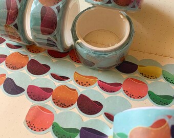 Boba Bubbles/Boba Tea Die Cut Washi Tape