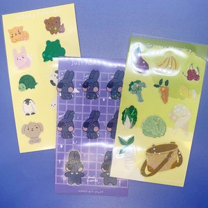 Conception originale Clear Holo Sticker Sheets