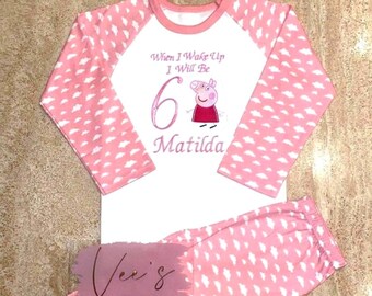 Personalised george pig pyjamas Clearance