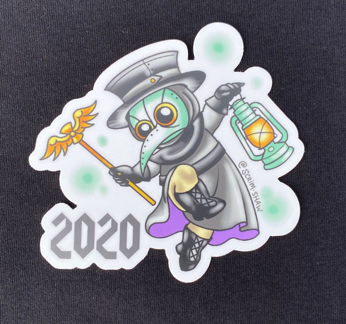 2020 Plague Doctor Sticker Etsy