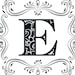 Monogram Letters With Surrounding Frame - SVG and PNG (white and ...