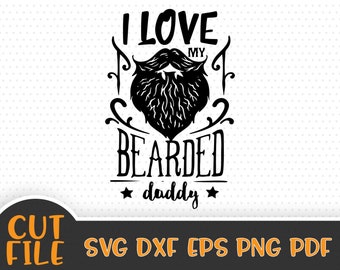 Bearded Daddy Svg Etsy