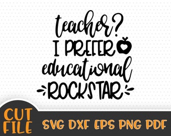 Download Educational Rockstar Svg And Png Files Teacher Definition Svg Digital Download For Cricut Silhouette Clip Art Art Collectibles Kromasol Com