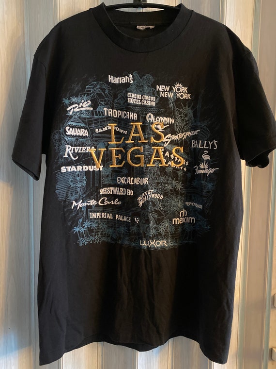 Vintage Las Vegas Hotel Strip Embroidered Shirt - image 1