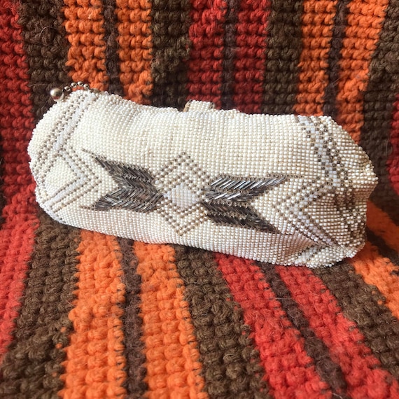Italian hand beaded belt purse