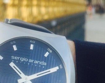 Large and Timeless Unisex Watch! Quartz Mechanism and Elegant Leather Strap. A Must-Have Design on Your Wrist! Sergio Aranda