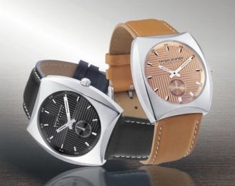 Large and Timeless Unisex Watch! Quartz Mechanism and Elegant Leather Strap. A Must-Have Design on Your Wrist! Sergio Aranda