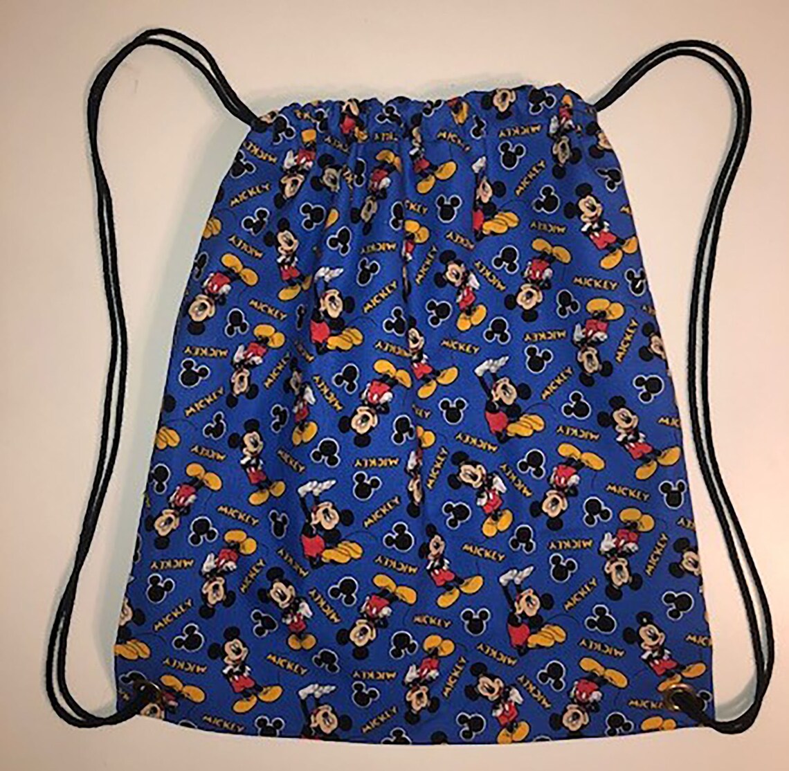 Disney Drawstring Backpack fully lined and with inside Etsy