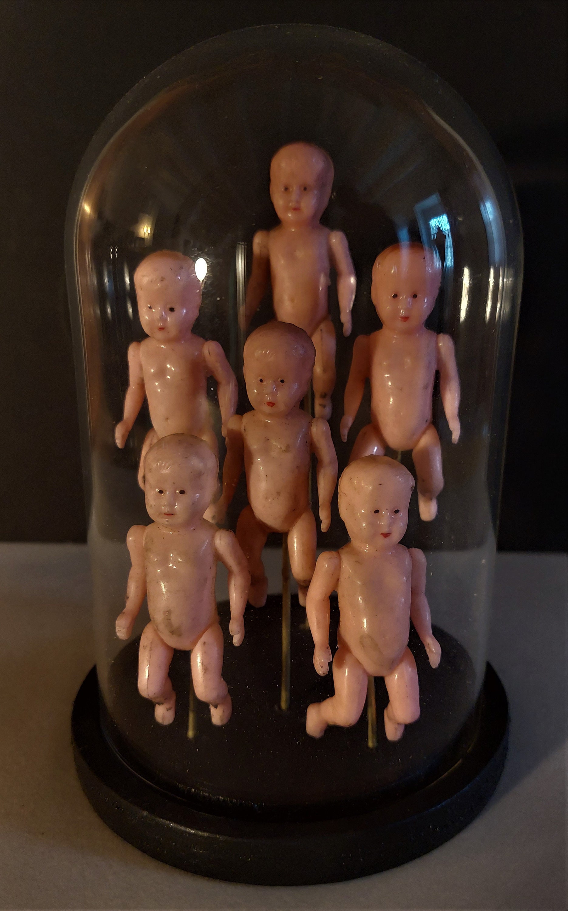 Cabinet de Curiosités Globe avec Poupons