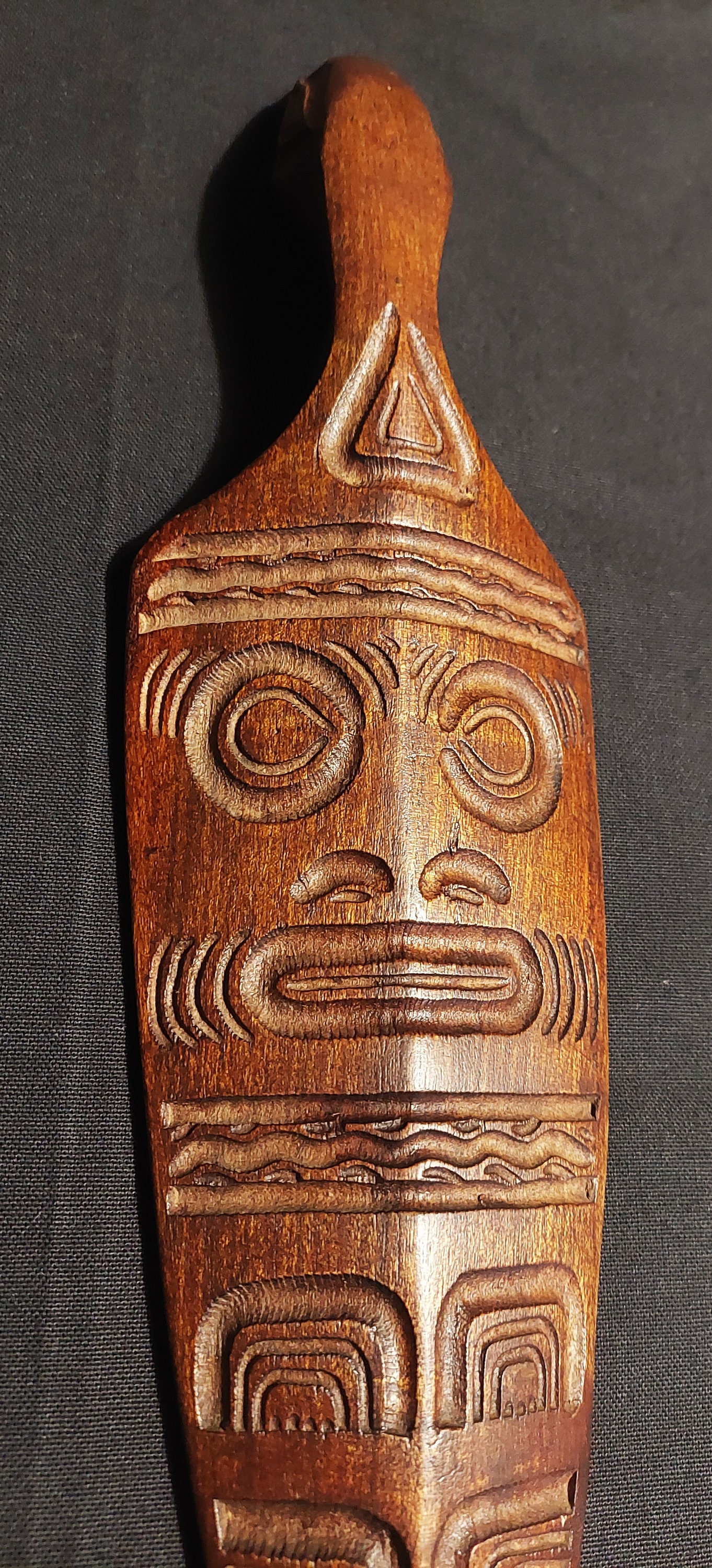 Marquesan Tiki Half Statue Wood Carving Bar Patio Decor 39x 8 – The Tiki  Stop
