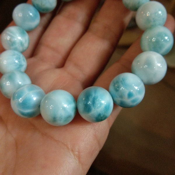 AA 6mm-16mm natural Larimar beads