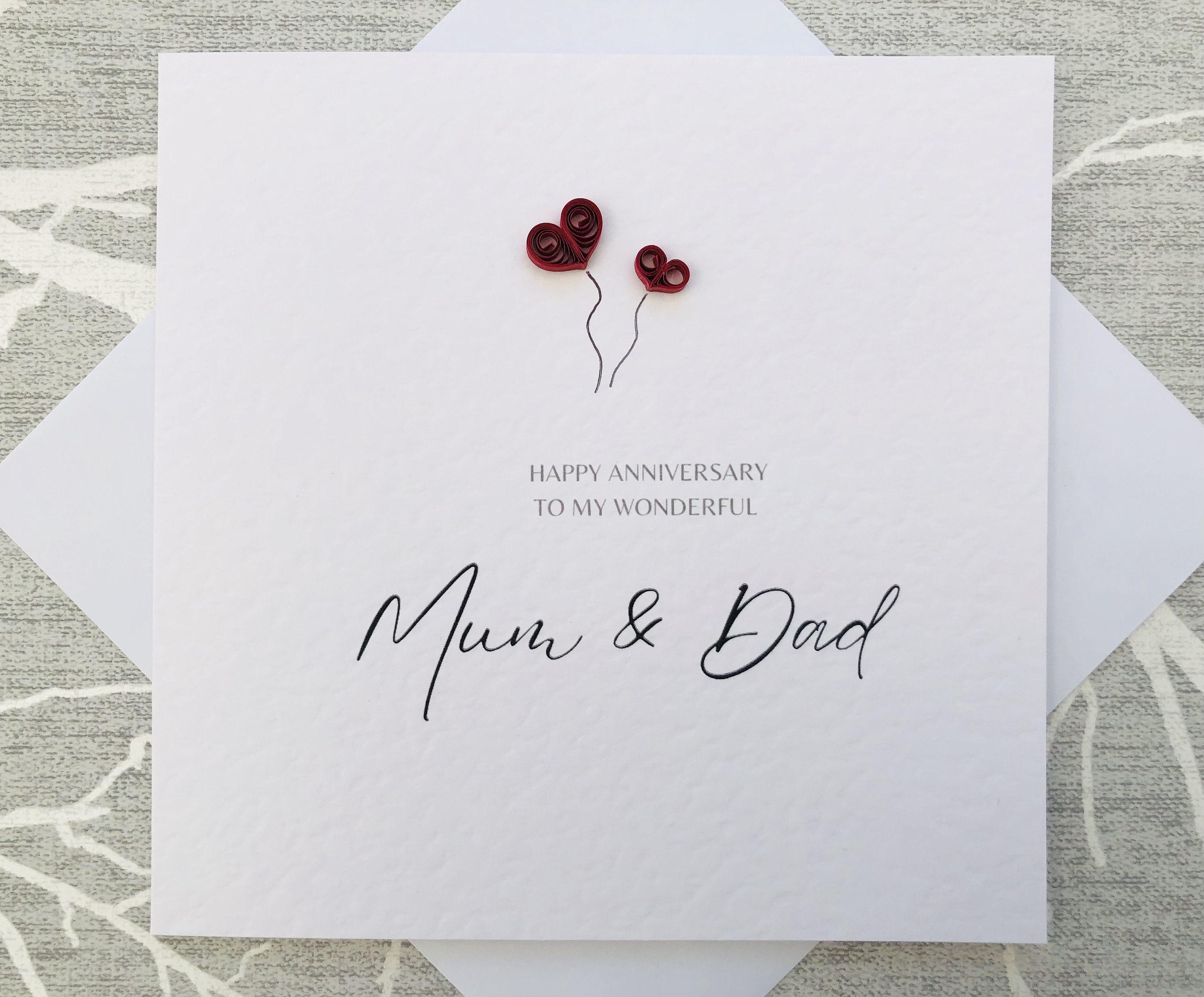 Happy Anniversary Mum and Dad Parents Anniversary Card - Etsy UK