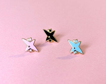 Sparkle V1 Mini Enamel Pins - .5-inch Original Pin Set Cute Kawaii Filler Miniature Anime Aesthetic Collector Gift