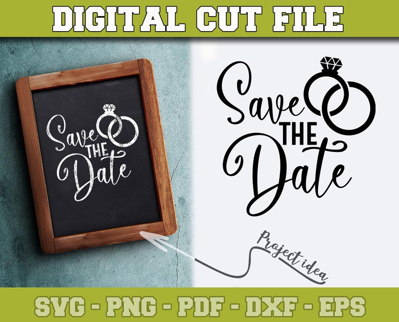 Save the date SVG Wedding SVG File for Cricut Silhouette ...