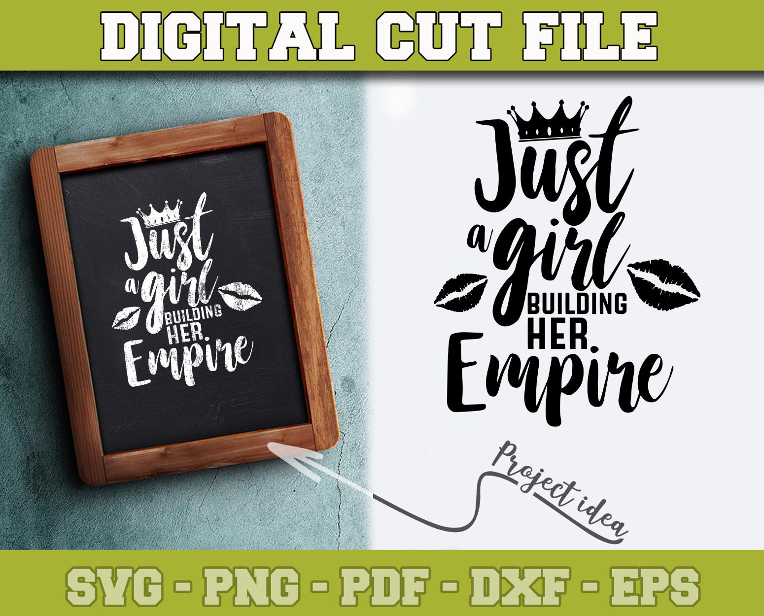 Download Just A Girl Building Her Empire Svg Boss Lady Svg File For Etsy