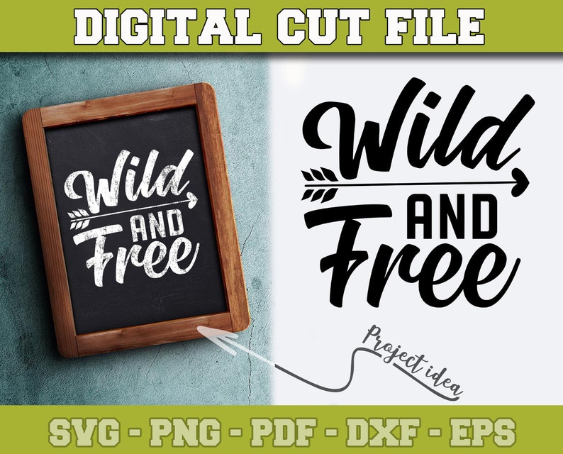 Download Wild and Free SVG Camping SVG File for Cricut Silhouette | Etsy