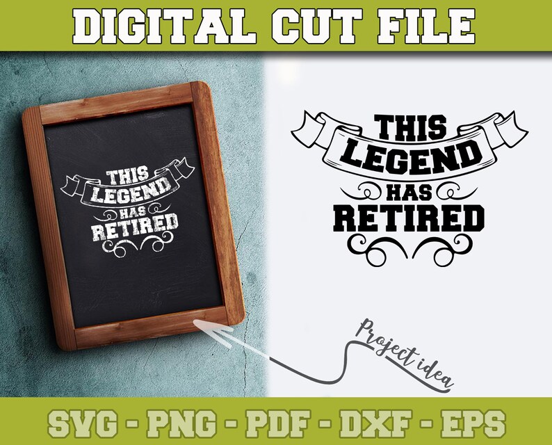 Download Die Legende hat SVG Ruhestand SVG-Datei für Cricut ...