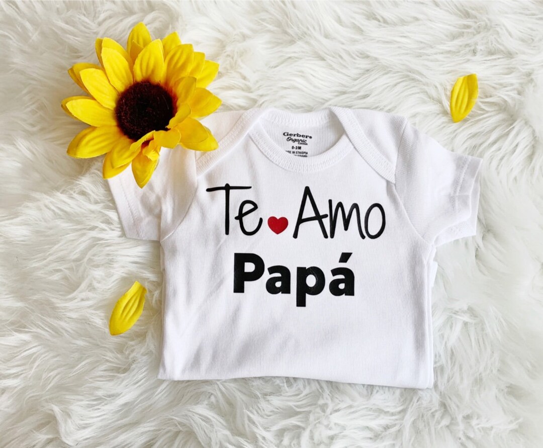 Te Amo Papa Spanish Pregnancy Announcement Bodysuit En - Etsy