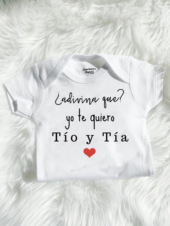 Tio y Tia Te Quiero Anuncio de Embarazo Spanish Pregnancy Etsy