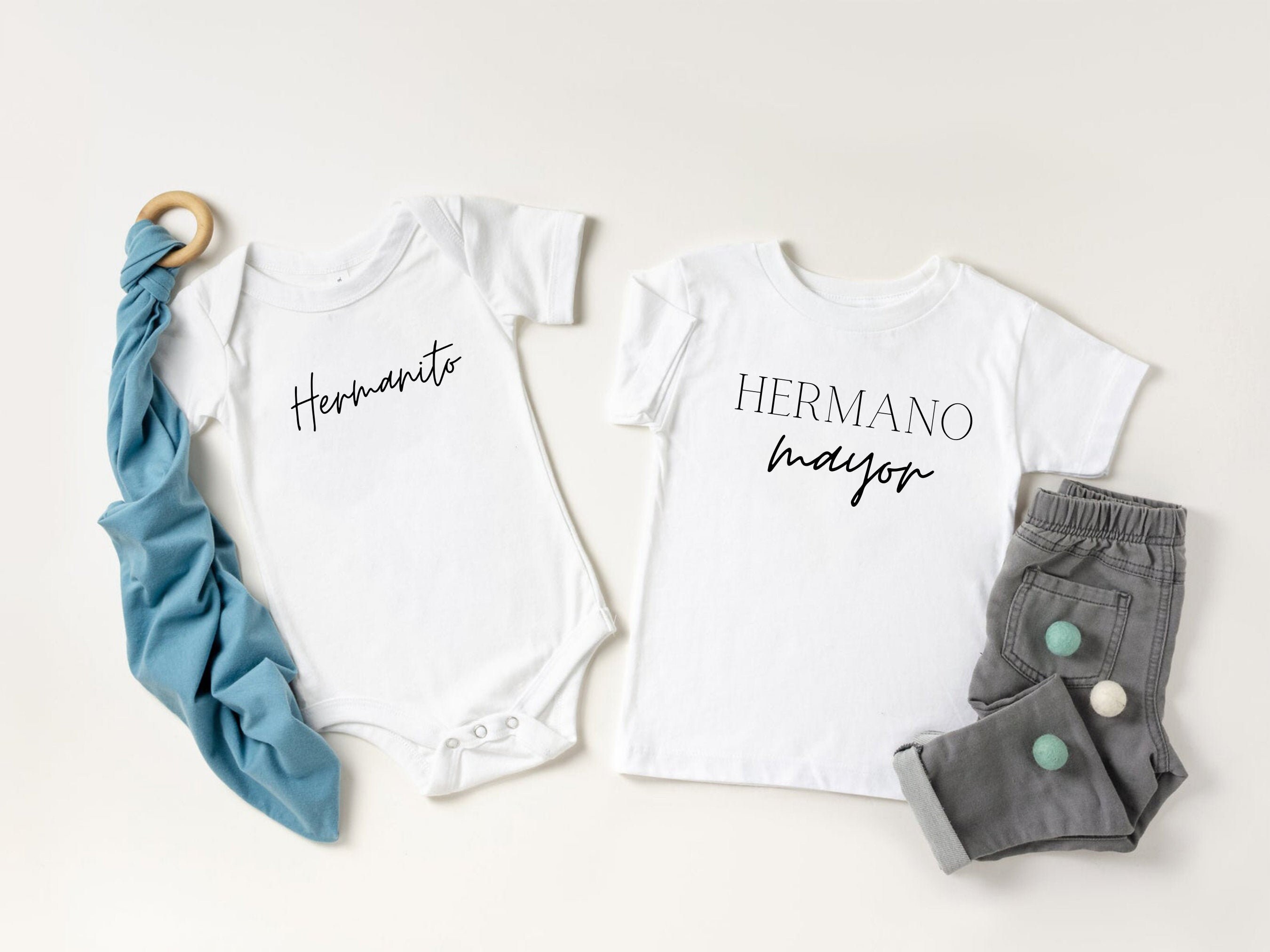 Hermano Mayor Hermana Mayor Hermanito Hermanita Tri Blend Baby, Toddler and  Youth T-shirts Child Tees for Infants, Toddlers and Kids 