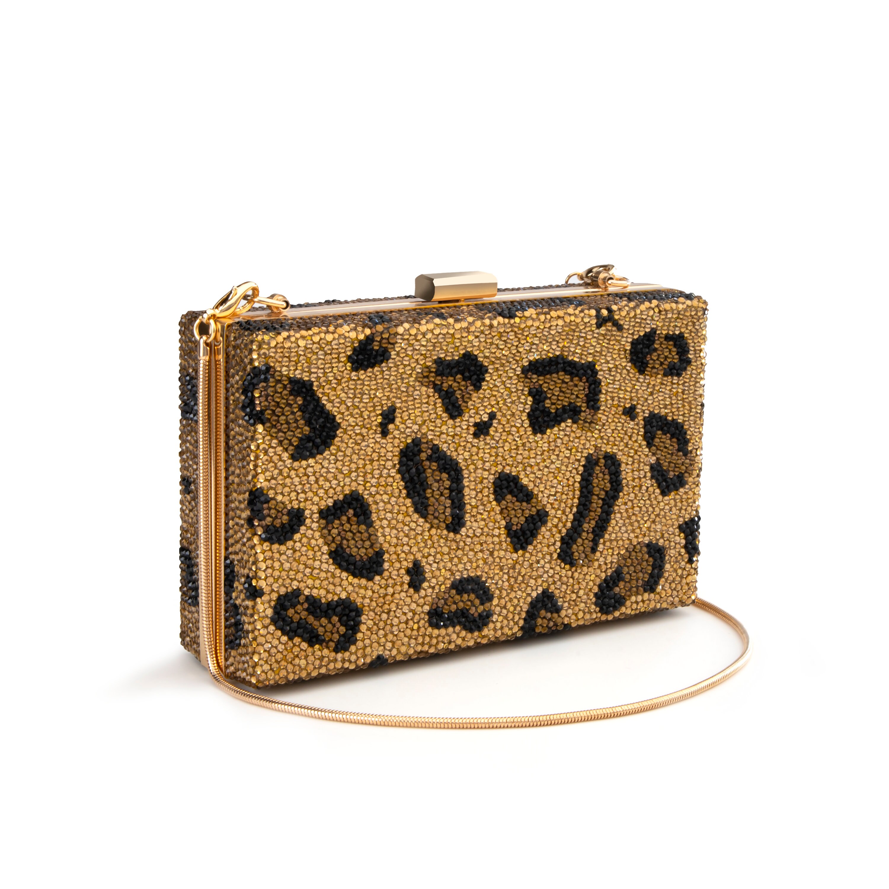 LEOPARD PRINT CALF HAIR MONARCH MEDIUM SHOULDER BAG