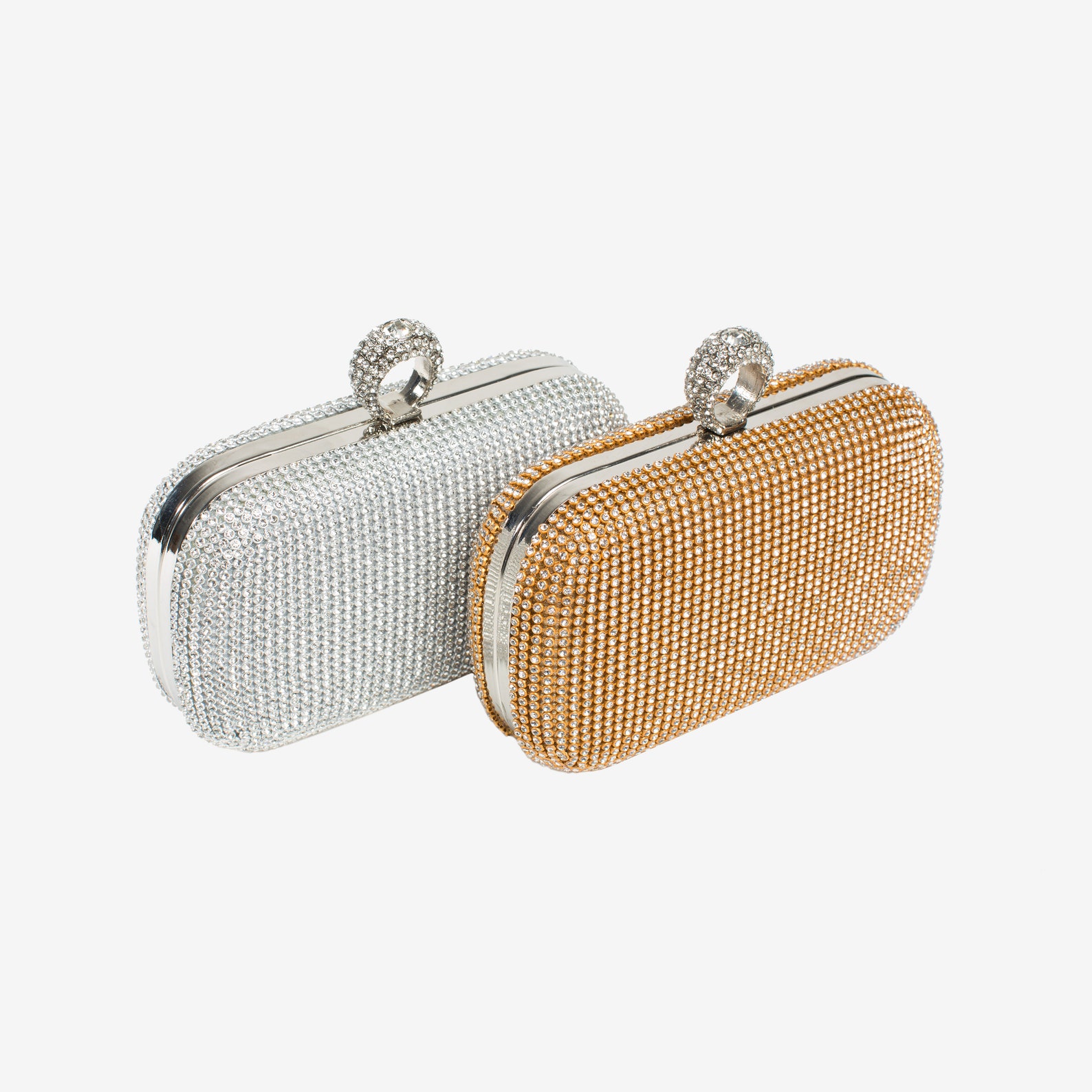 Gold Diamante Crystal Embellished Bridal Clutch Oval Beaded Etsy