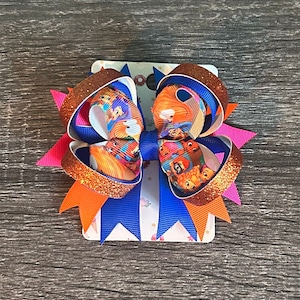 Bubble Guppies Blue & Orange Bow