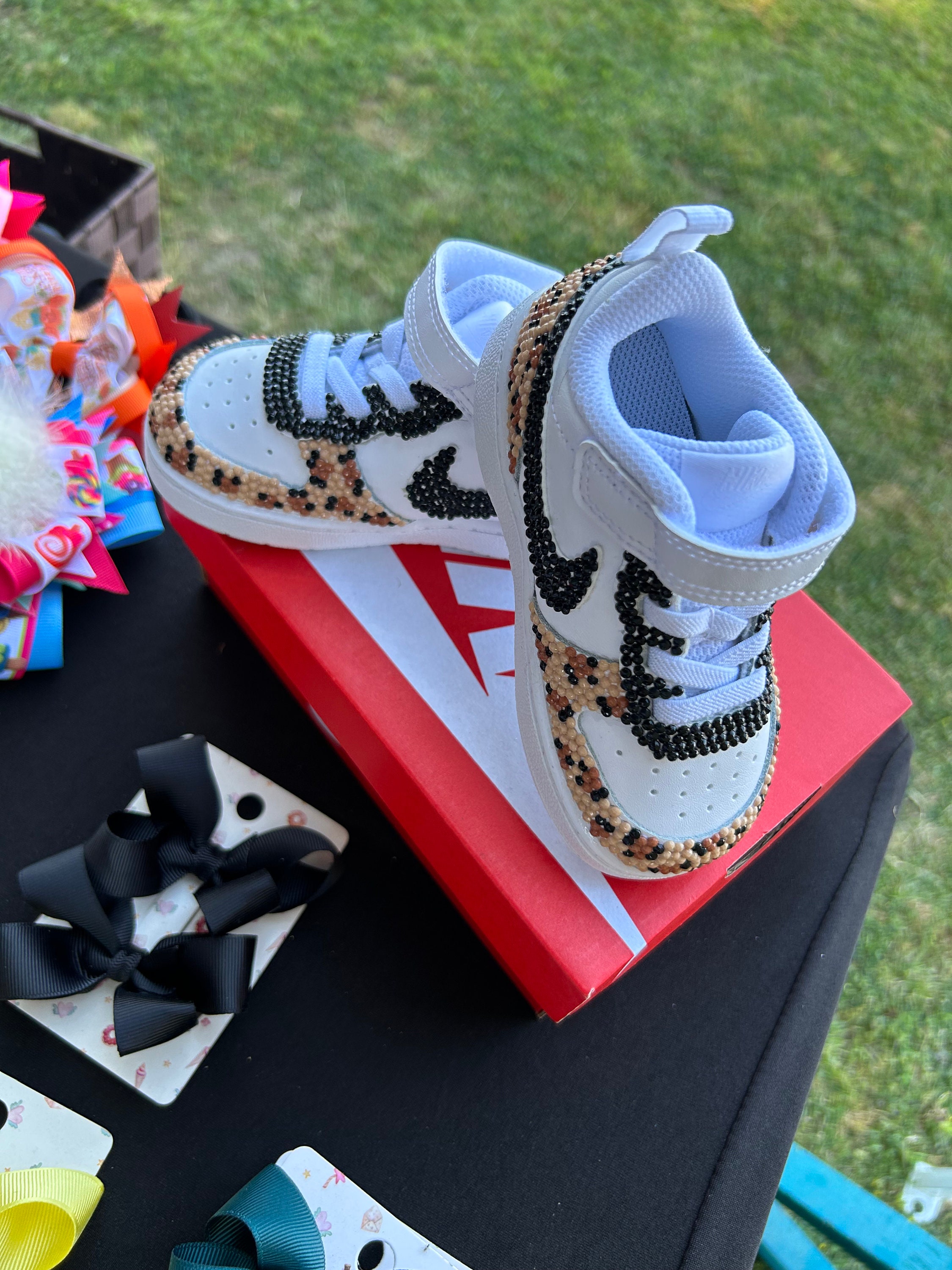 Bedazzled Cheetah Print Nike Shoes Cheetah Print Nike Shoes - Etsy