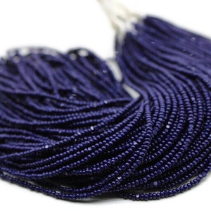 13/0 Charlotte Cut Beads Op.Navy Blue (2 Perfect Facets) 5/10/20/50/250/500 Grams.Embroidery Material,Jewelry Supply, Premium True Cuts