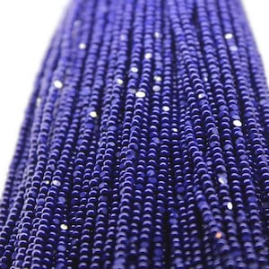 11/0 Charlotte Cut Beads, Blue Opaque, Full Hank, 1/3/5 Hanks, Preciosa Beads, Embroidery Beads, Jewelry Finding, AAA Quality, 33070