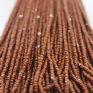 11/0 Charlotte Cut Beads, Wenge Brown Opaque, Full Hank, 1/3/5 Hanks, Preciosa Beads, Embroidery Beads, Jewelry Finding, AAA Quality, 13600