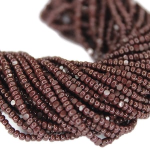 Perles coupées Charlotte 11/0 brun café opaque (2 facettes parfaites) 10/20/50/250/500 grammes. Matériel de broderie, perle de bijou, coupes vraies premium