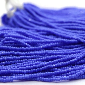 11/0 Charlotte Cut Beads Royal Blue Opaque (2 Perfect Facets) 10/20/50/250/500 Grams. Embroidery, Jewelry Material, Premium True Cuts