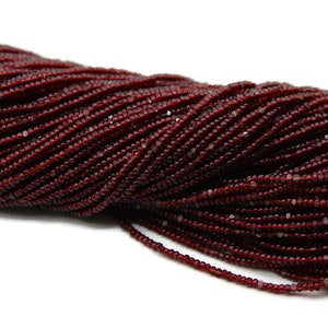 13/0 Charlotte Cut Beads, Tr. Dark Red (2 Perfect Facets) 1 Hank. Embroidery Material, Jewelry Supply, Vintage Premium True Cuts