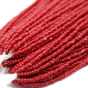 11/0 Charlotte Cut Beads Op.Dark Red (2 Perfect Facets)10/20/50/250/500 Grams.Embroidery Material,Jewelry Supply,Vintage Premium True Cuts